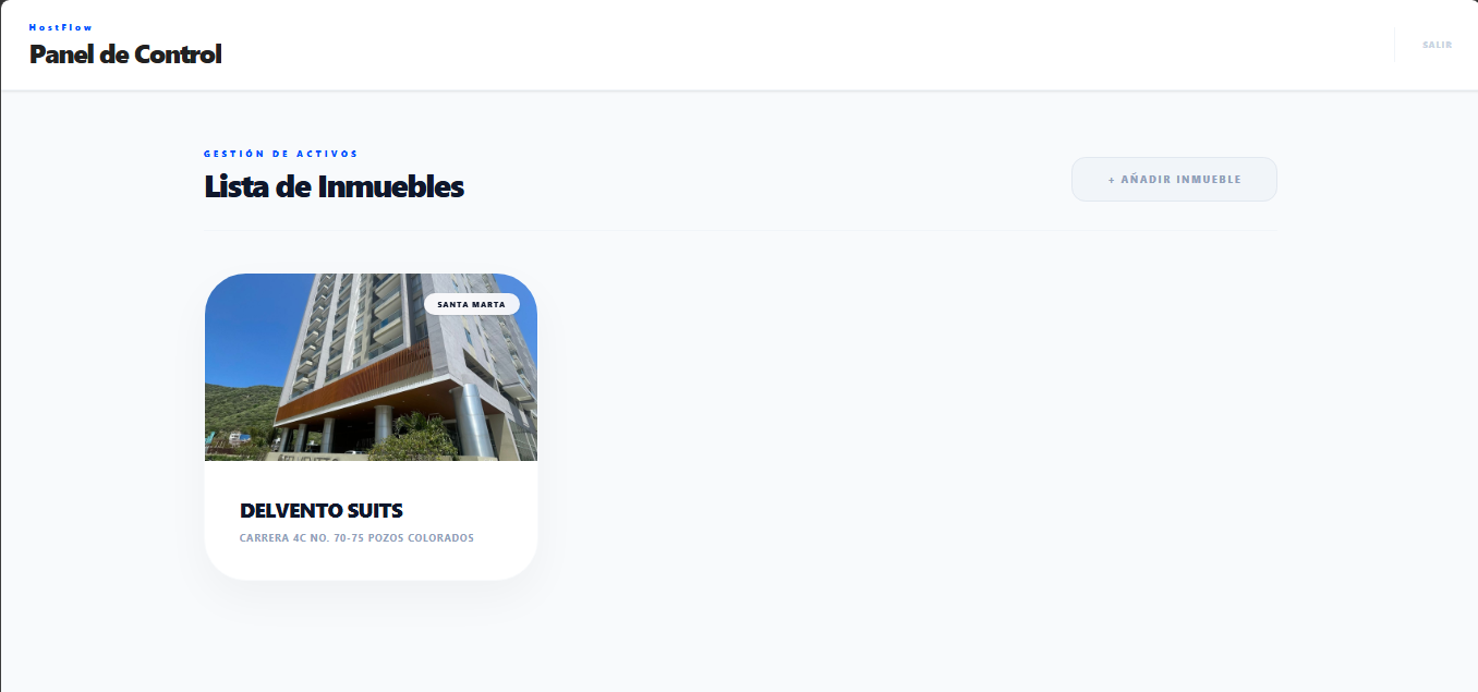 Panel de Delvento Suits en HostFlow